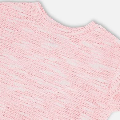Little Kids Girl Jacquard Knit T-Shirt
