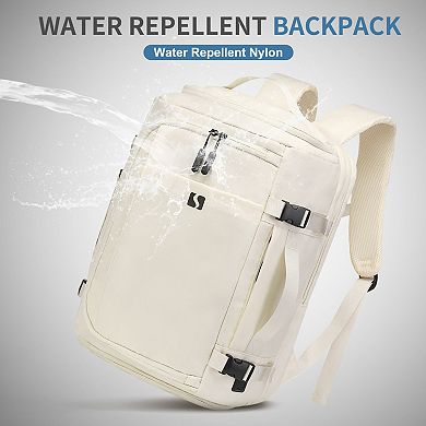 Expandable Laptop Travel Backpack, TSA Carry-On Bag Water-Resistant