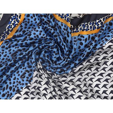 Houndstooth Swallow Bird Leopard Print Square Scarf Kerchief Neckerchief Bandana