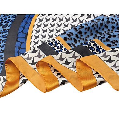 Houndstooth Swallow Bird Leopard Print Square Scarf Kerchief Neckerchief Bandana
