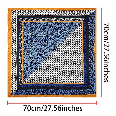 Houndstooth Swallow Bird Leopard Print Square Scarf Kerchief Neckerchief Bandana