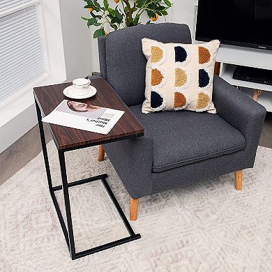 Costway 22''x14''x26'' Sofa Side End Table Laptop Holder Multiple Stand Desk