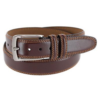 Danbury Men's 35mm Double Loop Leather Dress Belt