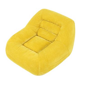 YIORTWO Corduroy Bean Bag Chair Sofa Lounge Couch for Bedroom Dorm Living Room