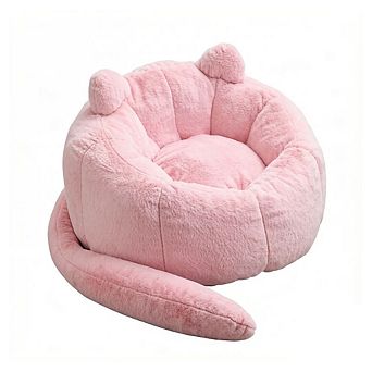 GOODSILO Ergonomic No-Assembly Cat Shaped Adult Bean Bag Sofa for Home