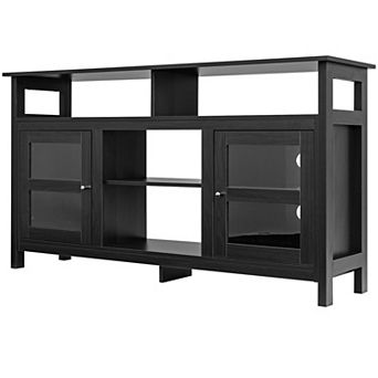 Costway 58'' TV Stand Entertainment Console Center W/ 2 Cabinets Up to 65''