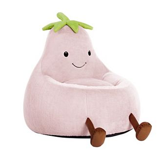 YIORTWO 31 Inch Bean Bag Chair Faux Fur Lounge Sofa for Kids Teens