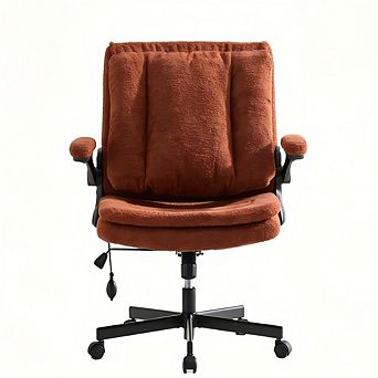 YIORTWO Criss Cross Office Chair Wide Seat Flip Back Lumbar Support Wheels
