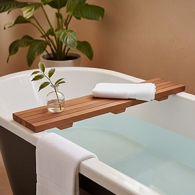 Spa Teak Slatted Bathtub Caddy