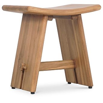 Haven 18" Curved Teak Shower Bench