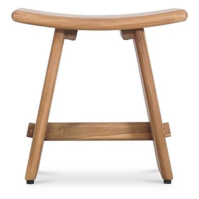 Haven 18" Curved Teak Shower Bench