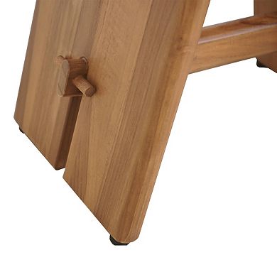 Haven 18" Curved Teak Shower Bench