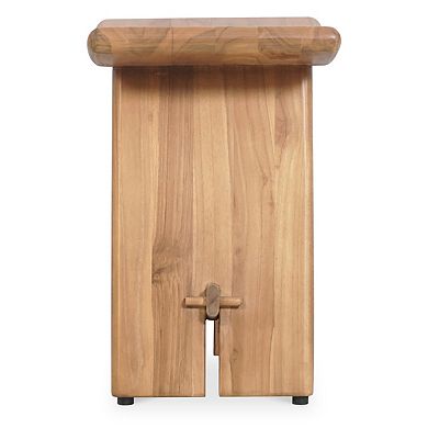 Haven 18" Curved Teak Shower Bench