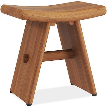 18" Asia-Bjon Torii Solid Top Teak Shower Bench
