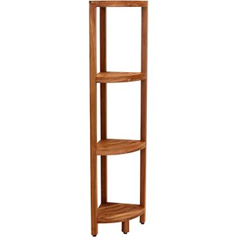 Kai Four-Tier Corner Teak Bath Stand