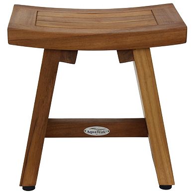 13" Asia Teak Shaving & Washing Foot Rest