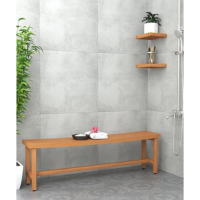 60" Sumba Manor Teak Shower Bench