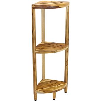 Kai Clear-Shield Corner Teak Bath Stand