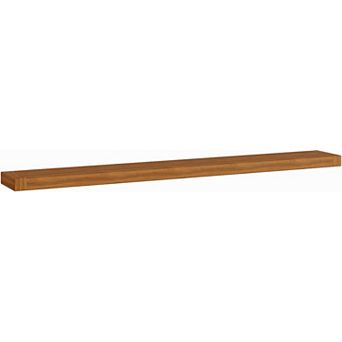 48" Obi Floating Teak Wall Shelf