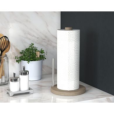 Manada Mist-Shield Teak & Stainless Steel Paper Towel Holder