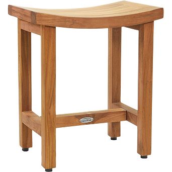 18" Sumba Teak Shower Bench with Elevated Height