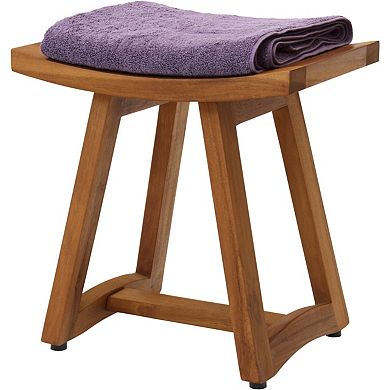Patented 18" Asia Buru Teak Shower Bench