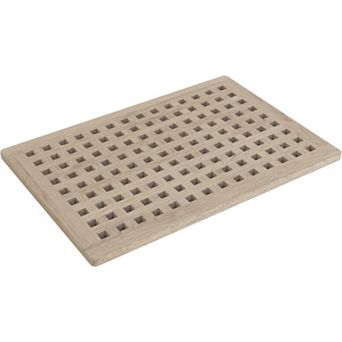 Grate Mist-Shield Teak Bath & Shower Mat