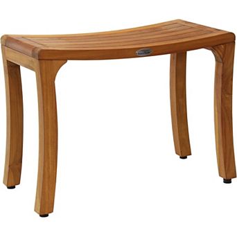 Patented 24" Asia Curve Teak Shower Bench