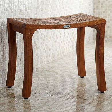 Patented 24" Asia Curve Teak Shower Bench