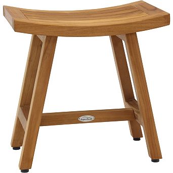 Patented 18" Asia Lotus Teak Shower Bench