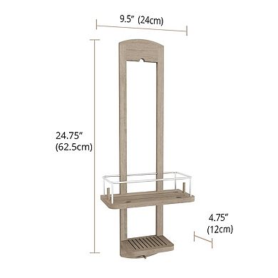 Moa Mist-Shield Teak Shower Caddy