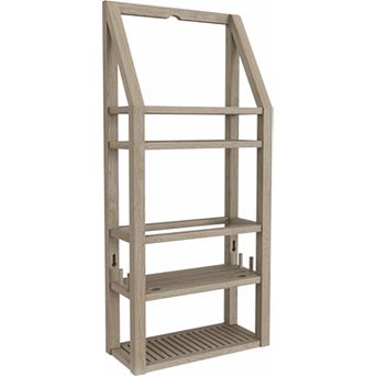 Moa Mist-Shield Rectangular Teak Shower Organizer