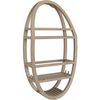 Patented Moa Mist-Shield Teak Shower Organizer