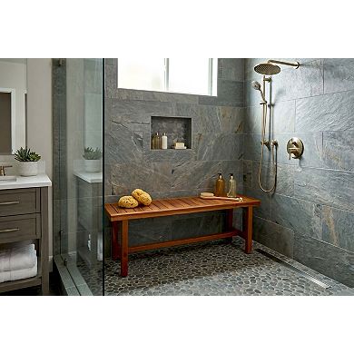 48" Spa Estate Teak Shower Bench