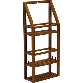Moa Rectangular Teak Shower Organizer