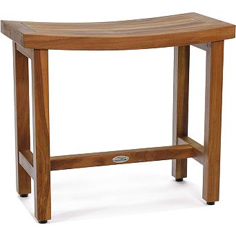 24" Sumba Teak Shower Bench with Elevated Height