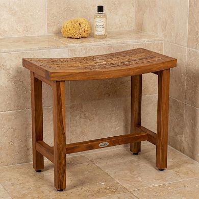 24" Sumba Teak Shower Bench with Elevated Height