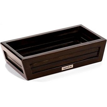 Moa Mocha-Shield Teak Bathroom Guest Towel & Amenities Tray
