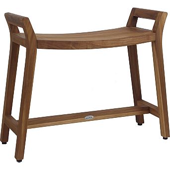 Patented Asia Ascend Estate Teak Shower Bench with Elevated Height