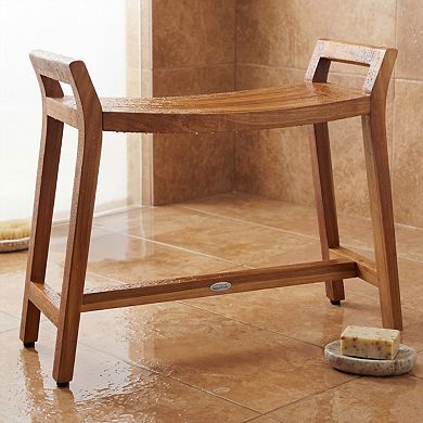 Patented Asia Ascend Estate Teak Shower Bench with Elevated Height
