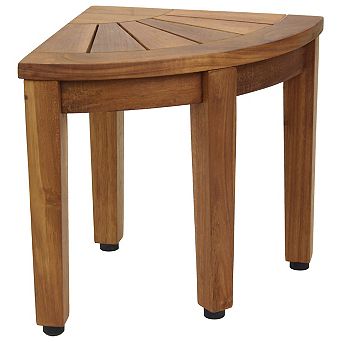 12" Kai OptiAREA Corner Teak Shaving & Washing Foot Rest