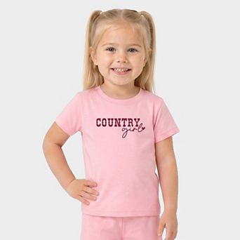 Country Girl Heart - Toddler Crew Shorts Set