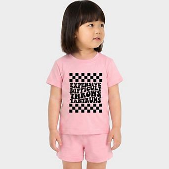 Expensive Difficult Tantrums - Toddler Crew Shorts Set