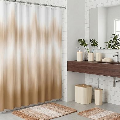 25 Piece Complete Bathroom Set With Shower Curtain Rugs Towels And Accessories