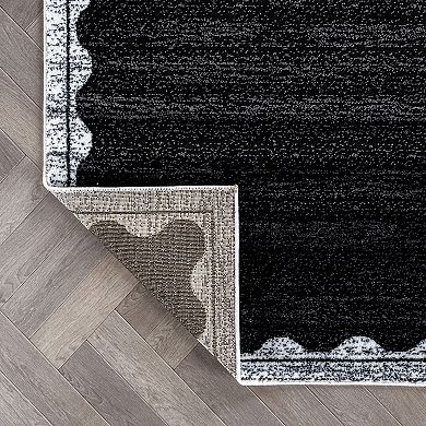 World Rug Gallery Modern Abstract Grid Indoor Area Rug, Polypropylene with Jute Backing for Living