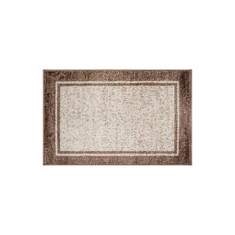 World Rug Gallery Modern Transitional Bordered Area Rug for Living Room, Bedroom, or Entryway Low