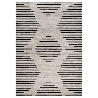 World Rug Gallery Contemporary Abstract Area Rug for Living Room, Bedroom, or Entryway Low Pile