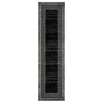 World Rug Gallery Contemporary Geometric Bordered Area Rug for Living Room, Bedroom, or Entryway