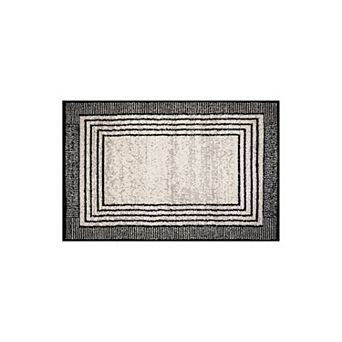 World Rug Gallery Contemporary Geometric Bordered Area Rug for Living Room, Bedroom, or Entryway