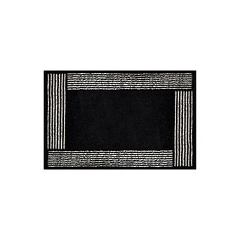 World Rug Gallery Modern Minimal Bordered Area Rug for Living Room, Bedroom, or Entryway Low Pile